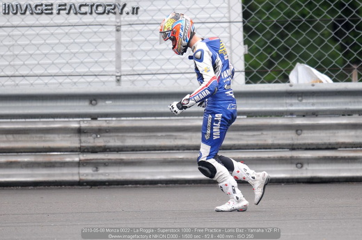 2010-05-08 Monza 0022 - La Roggia - Superstock 1000 - Free Practice - Loris Baz - Yamaha YZF R1